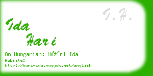 ida hari business card